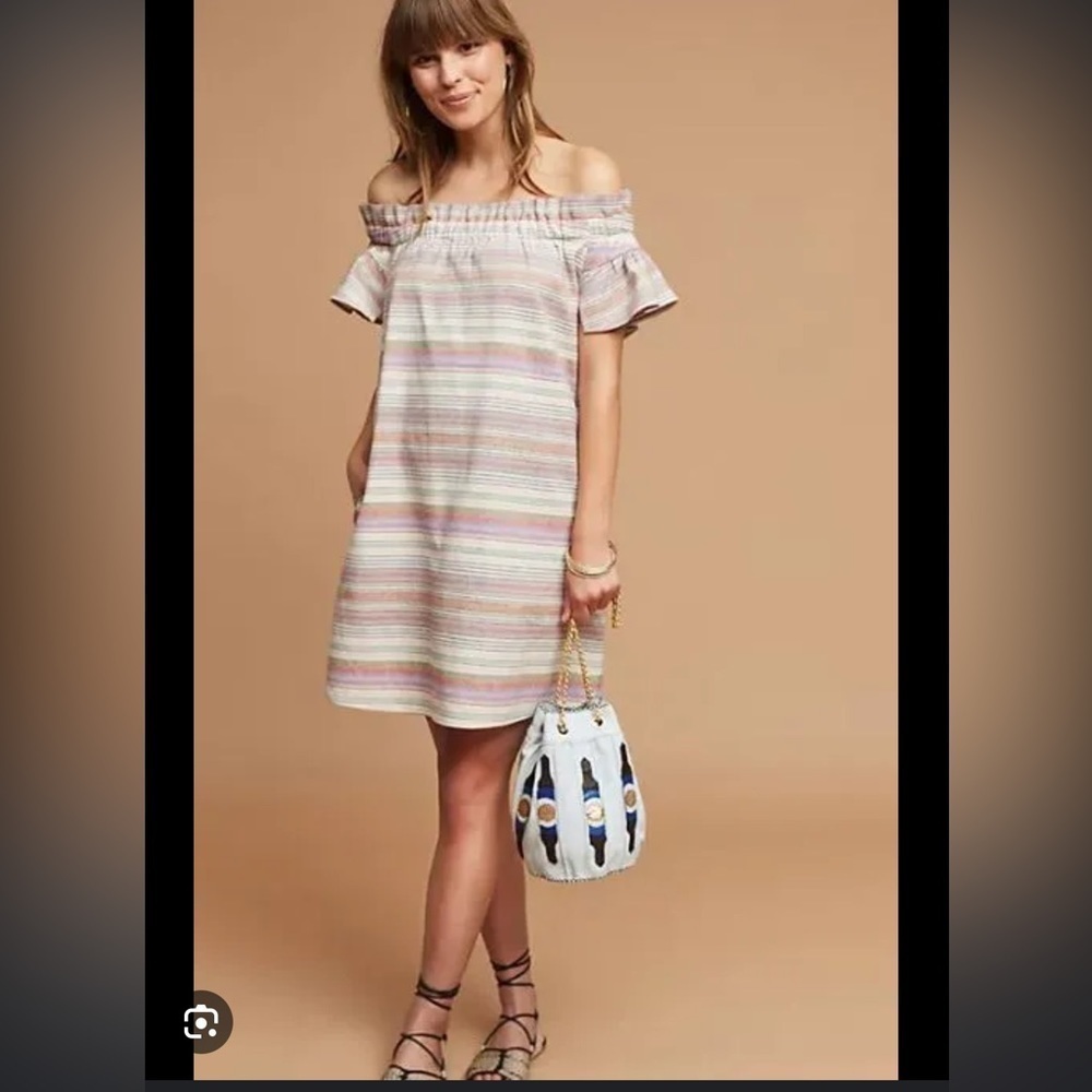 Nwot Corey lynn Calter Dion off shoulder dress anthropology
